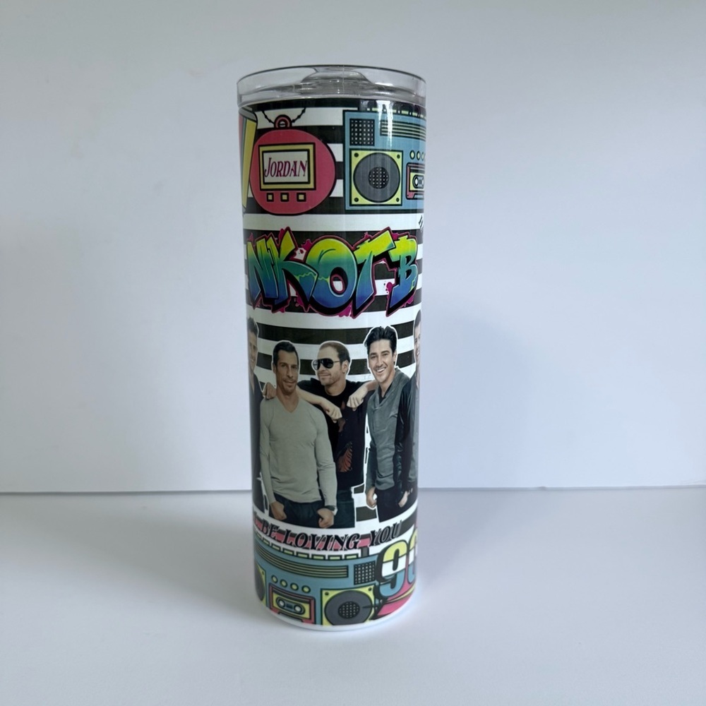 New Kids on the Block 20oz Skinny Tumbler - Picture 2 of 4